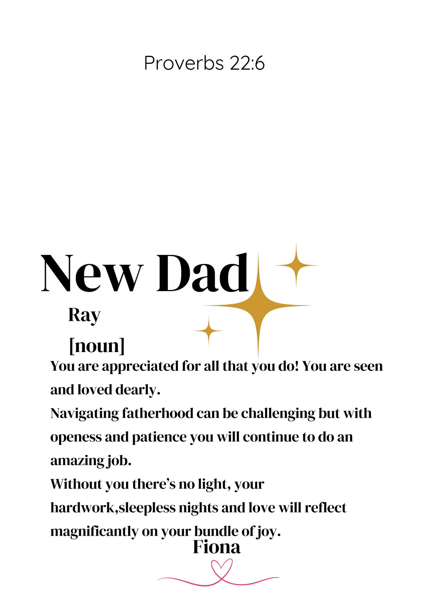New Dad Frame