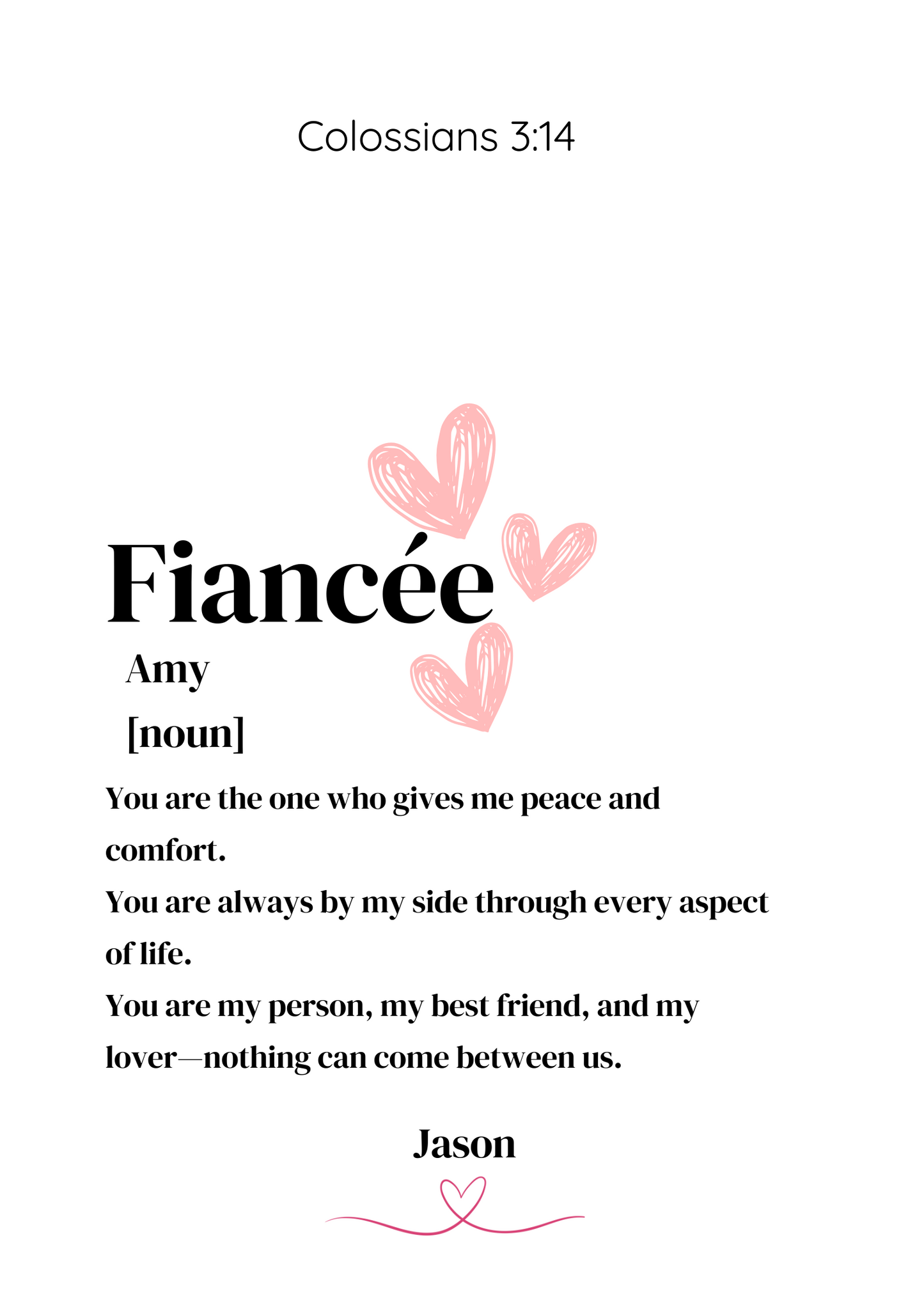 Fiancée frame