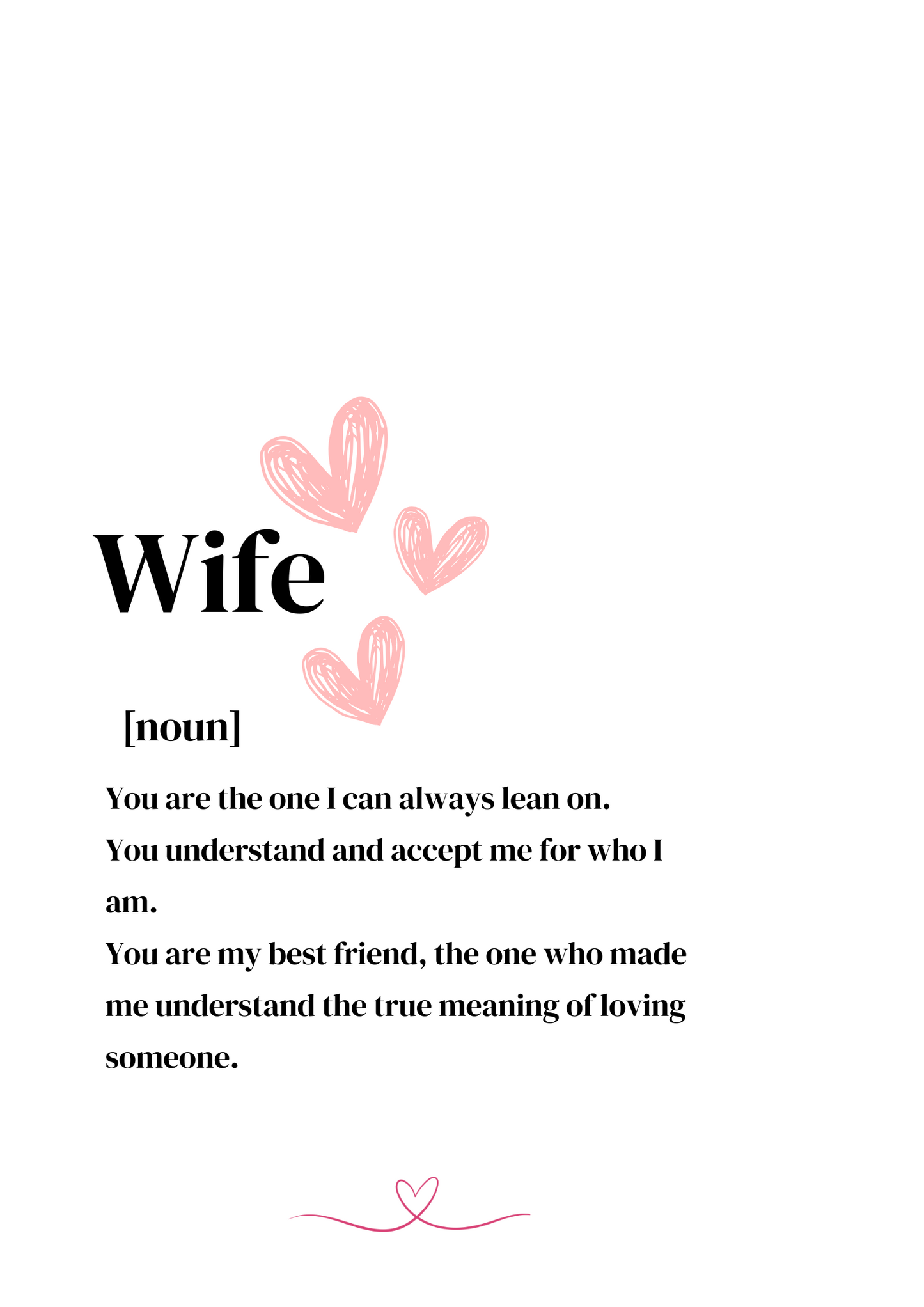 Wife Affirmation frame