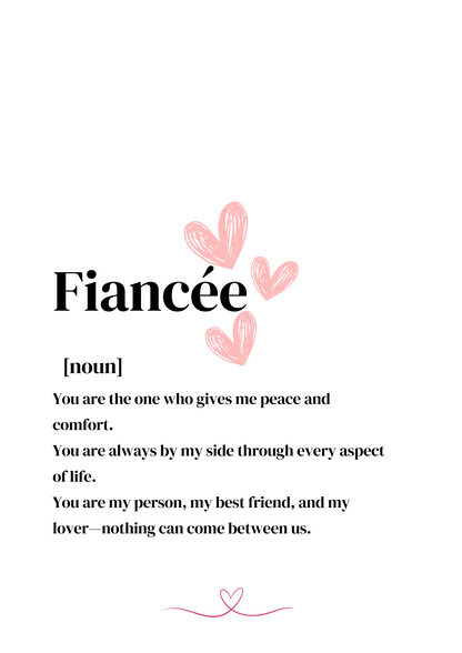 Fiancée frame