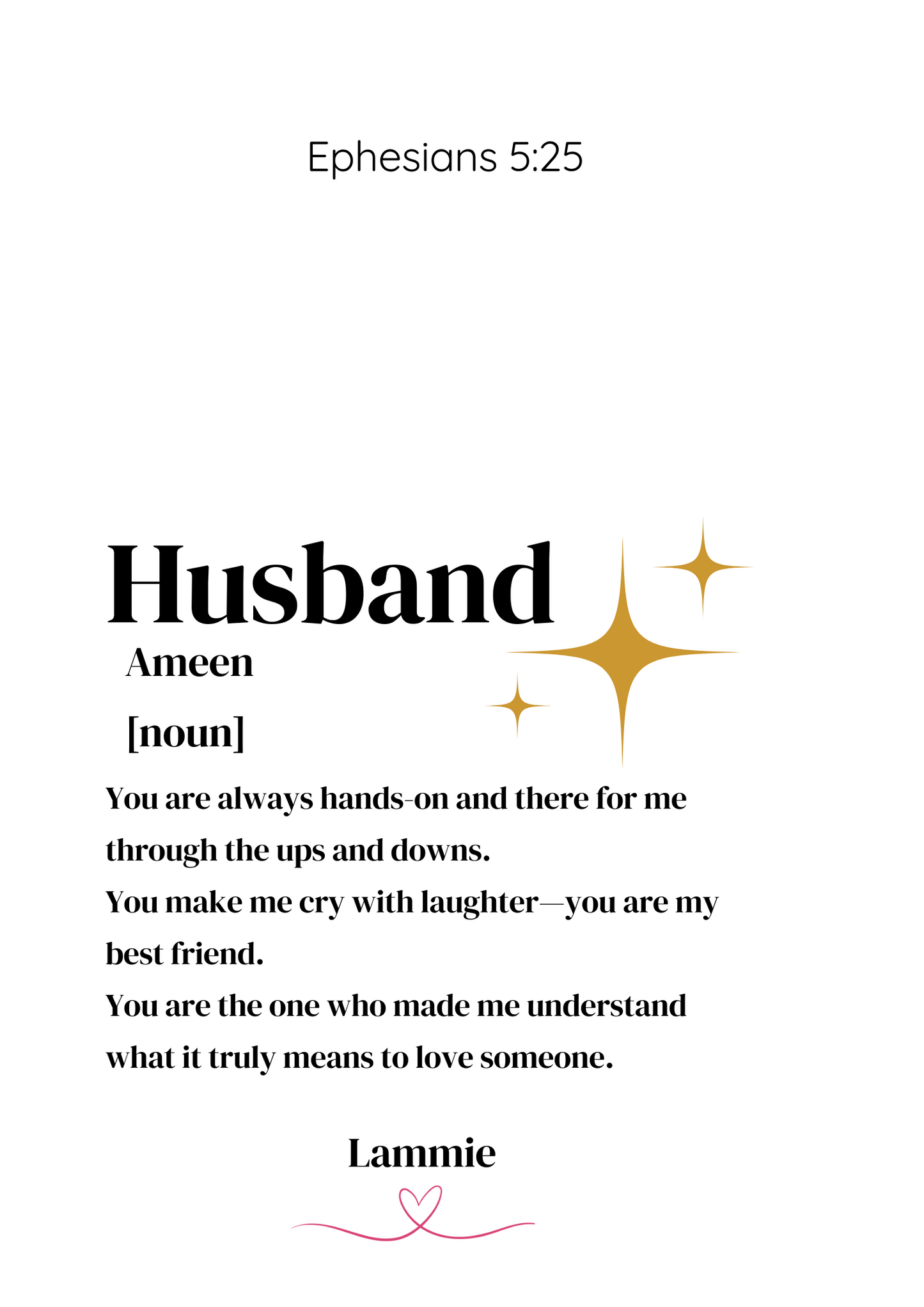 Husband Frame