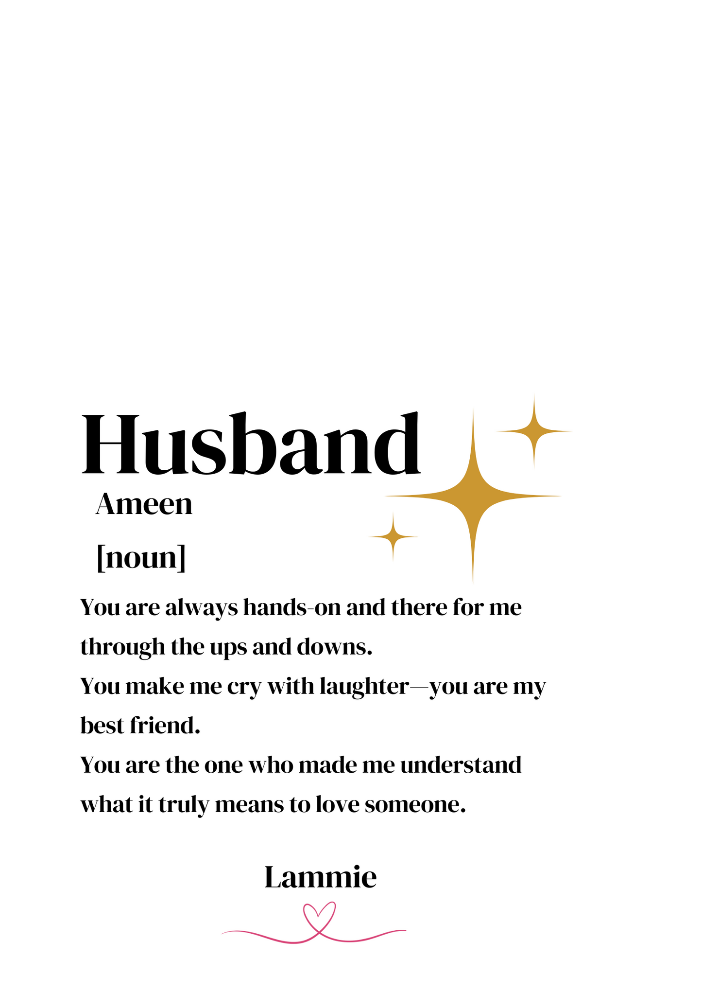 Husband Frame