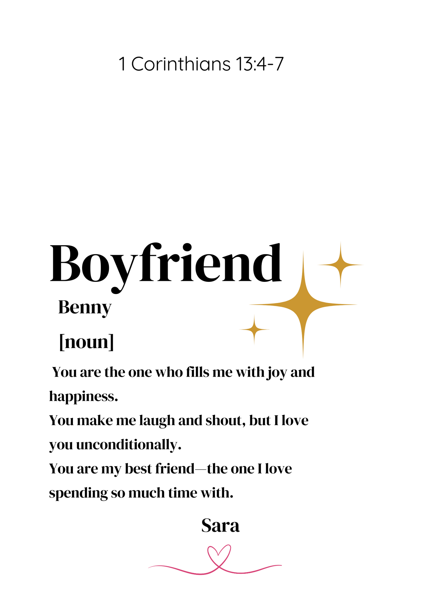 Boyfriend Gift Frame