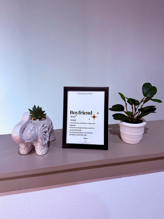 Boyfriend Gift Frame